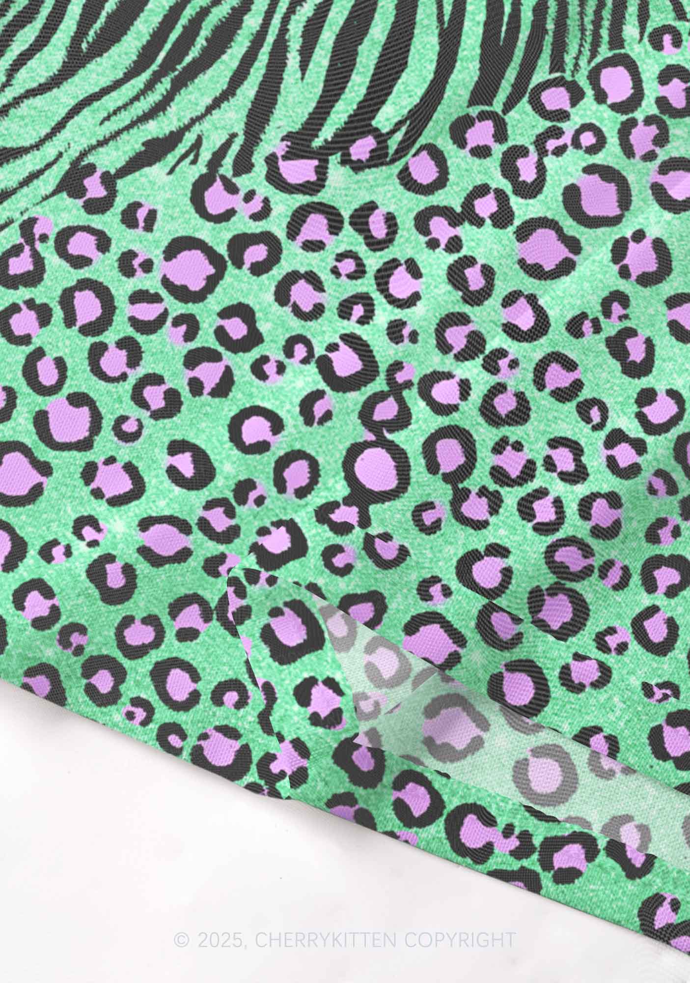 Mint Leopard Y2K Mesh Cami Tank Cherrykitten