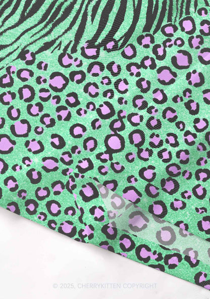 Mint Leopard Y2K Mesh Cami Tank Cherrykitten