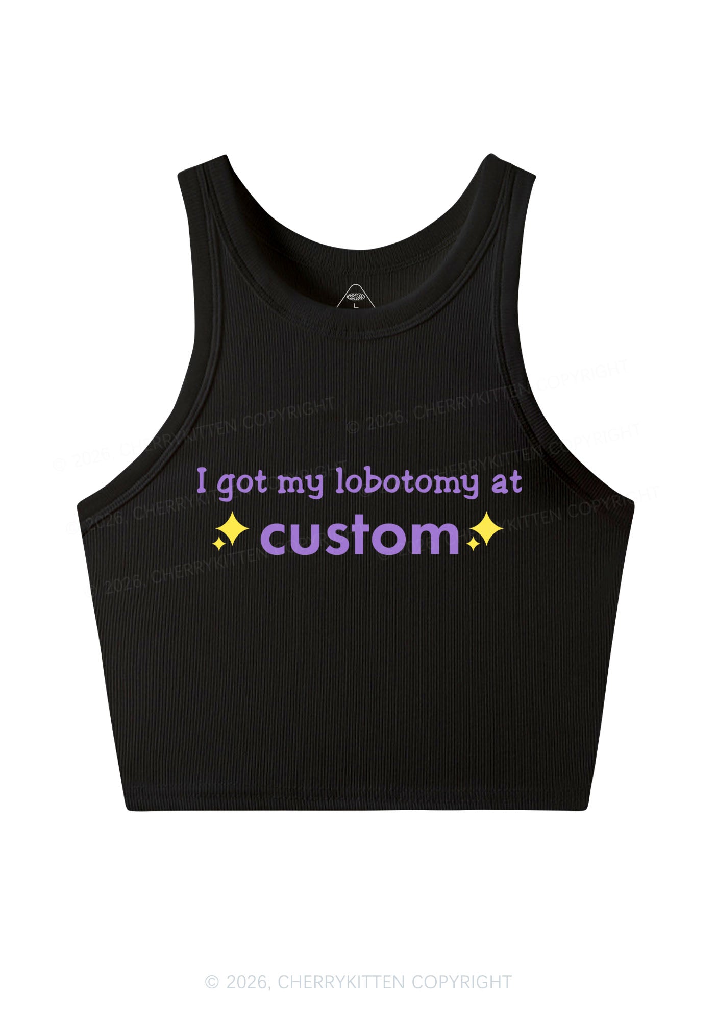 I Got My Lobotomy At Custom Y2K Crop Tank Top Cherrykitten