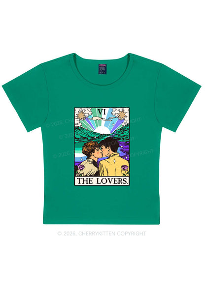 The Gay Lovers Pride Y2K Baby Tee Cherrykitten