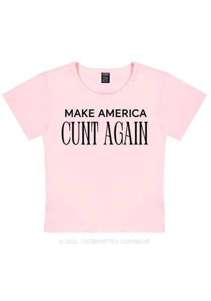 Make America Cxxt Again Y2K Baby Tee Cherrykitten