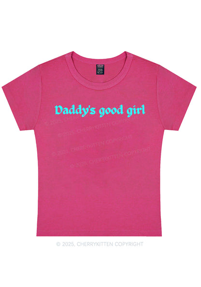 Daddys Good Girl Y2K Baby Tee Cherrykitten