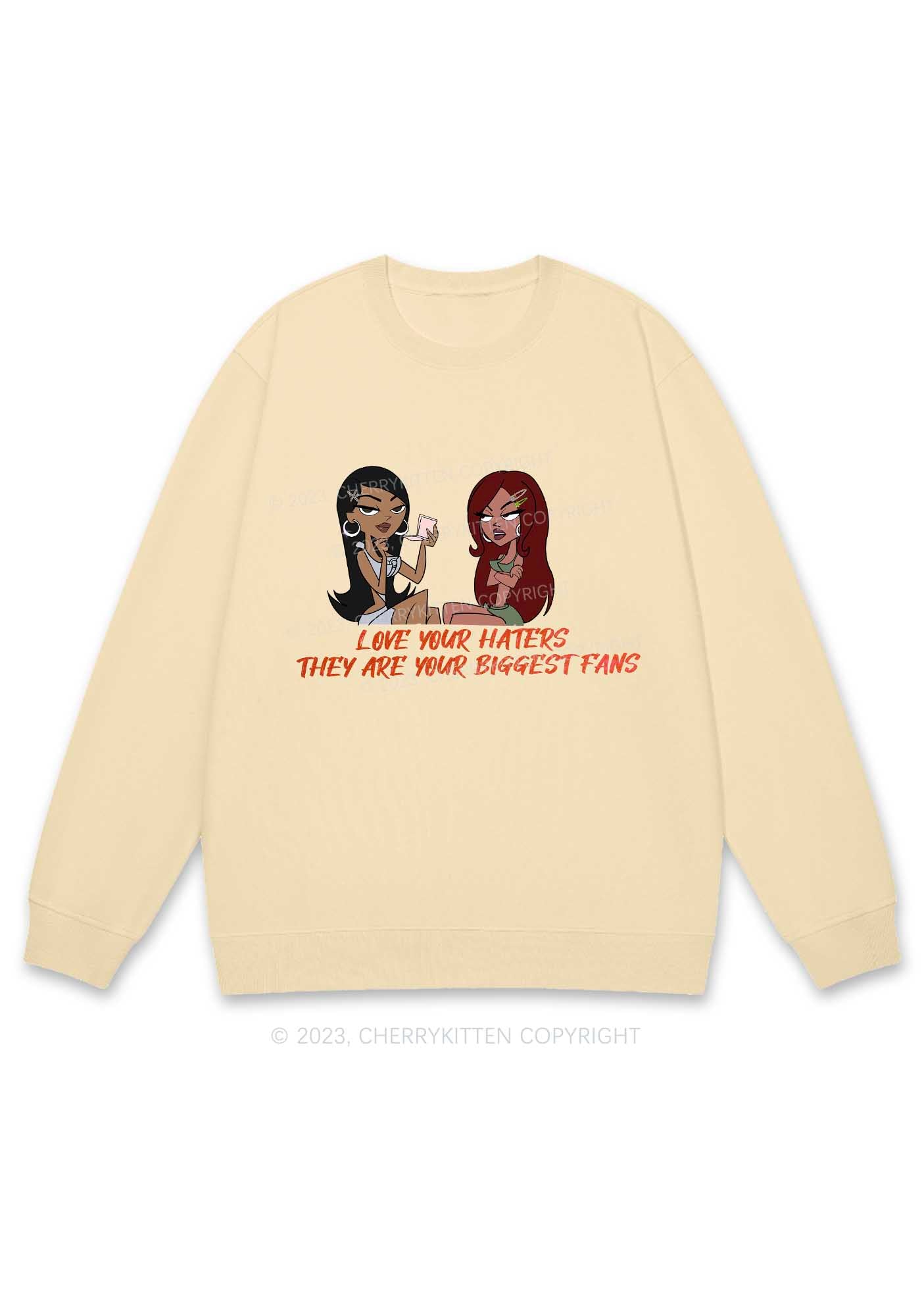 They Are Your Biggest Fans Y2K Sweatshirt Cherrykitten