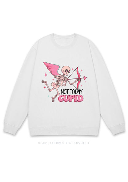Not Today Cupid Halloween Y2K Sweatshirt Cherrykitten