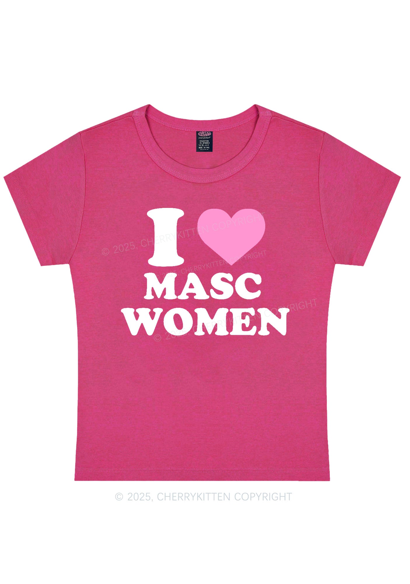 I Love Masc Women Pride Y2K Baby Tee Cherrykitten