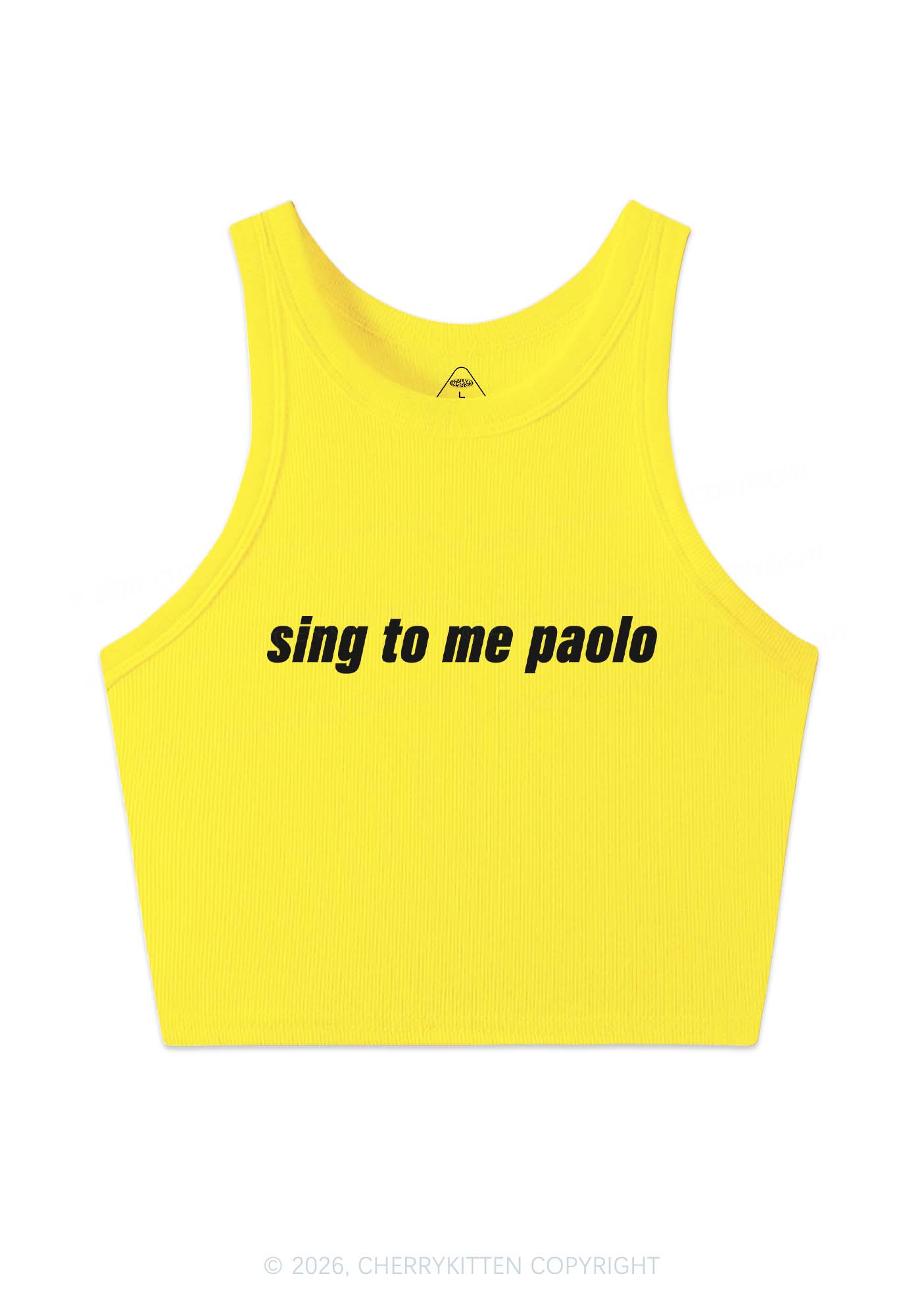 Sing To Me Y2K Crop Tank Top Cherrykitten