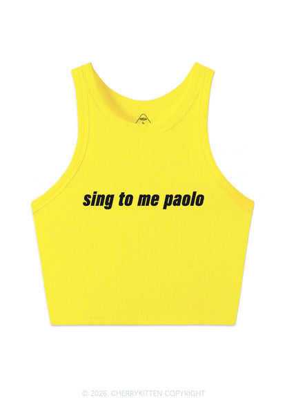 Sing To Me Y2K Crop Tank Top Cherrykitten