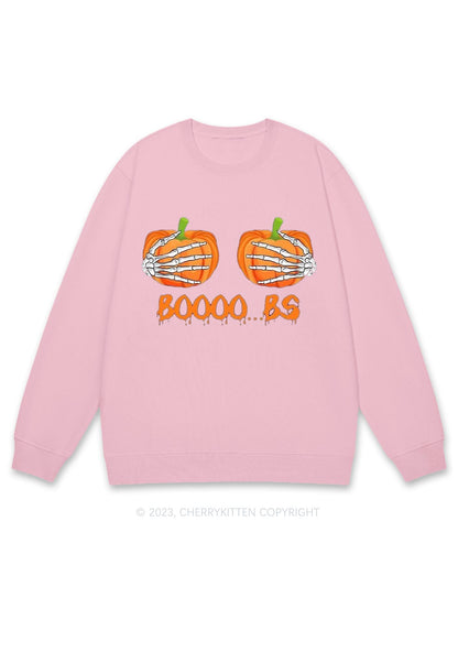 Pumpkin Boooobs Halloween Y2K Sweatshirt Cherrykitten