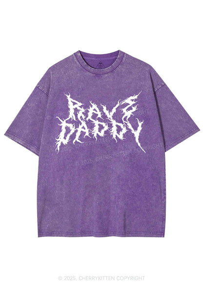 Rave Daddy Y2K Shirts Washed Tee Cherrykitten