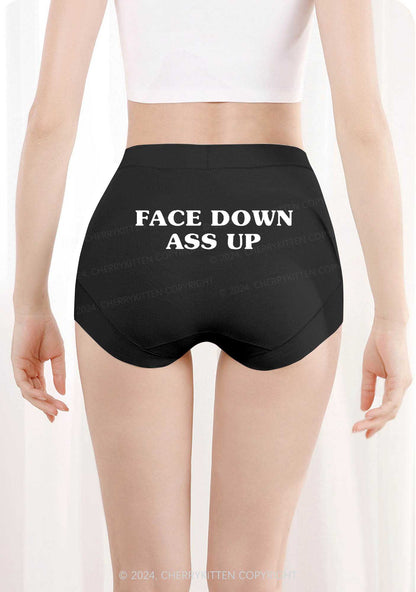 Face Down Y2K Mid Rise Waist Boyshort Cherrykitten