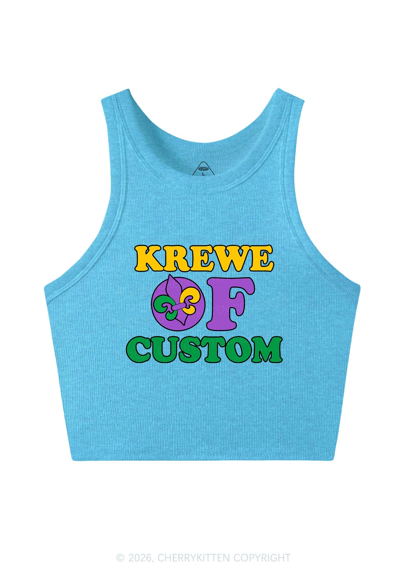 Krewe Of Custom Y2K Crop Tank Top Cherrykitten