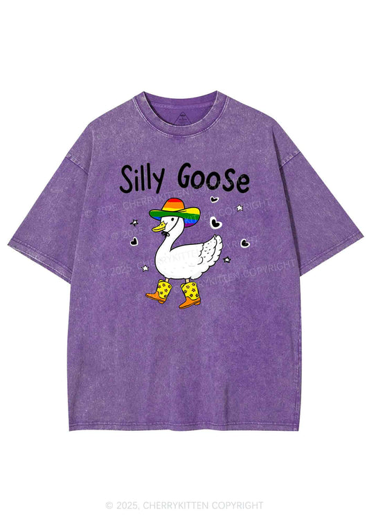 Silly Goose Pride Y2K Shirts Washed Tee Cherrykitten