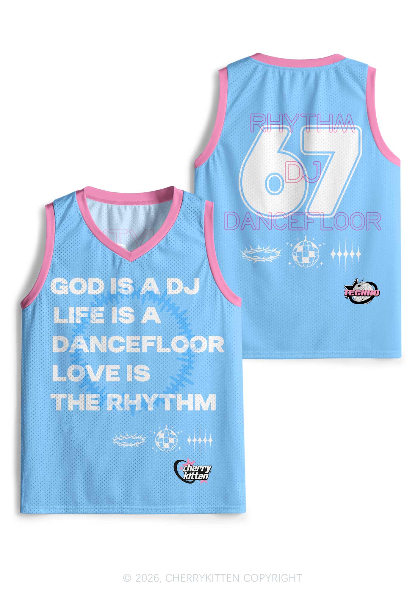 God Is A DJ Y2K Sport Jersey Tank Cherrykitten