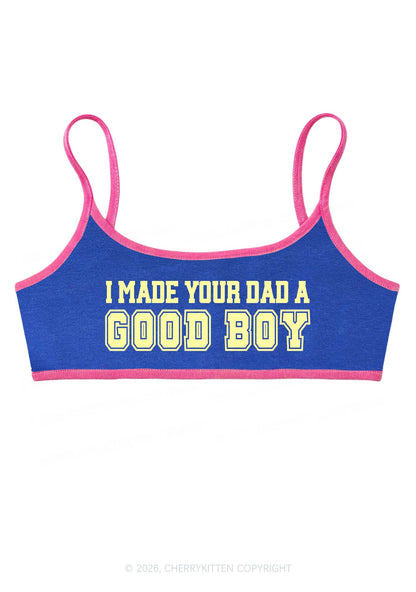 Made Your Dad A Good Boy Y2K Super Crop Cami Cherrykitten