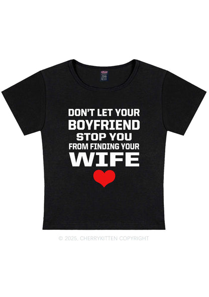 Boyfriend Wife Pride Y2K Baby Tee Cherrykitten
