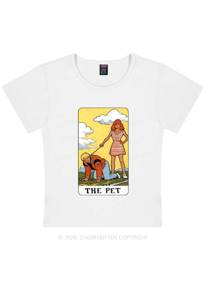 The Pet Y2K Baby Tee Cherrykitten
