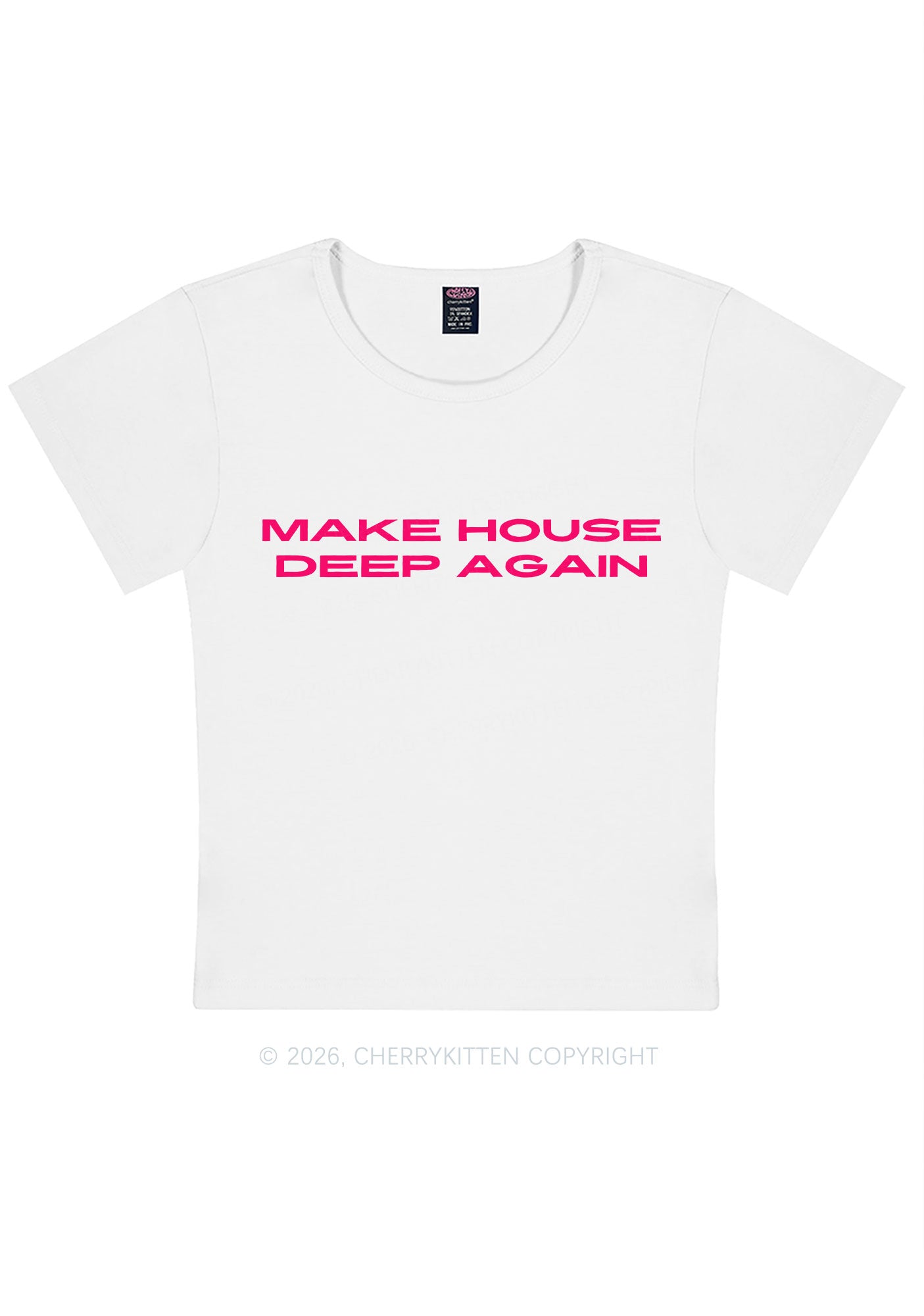Make House Deep Again Y2K Baby Tee Cherrykitten