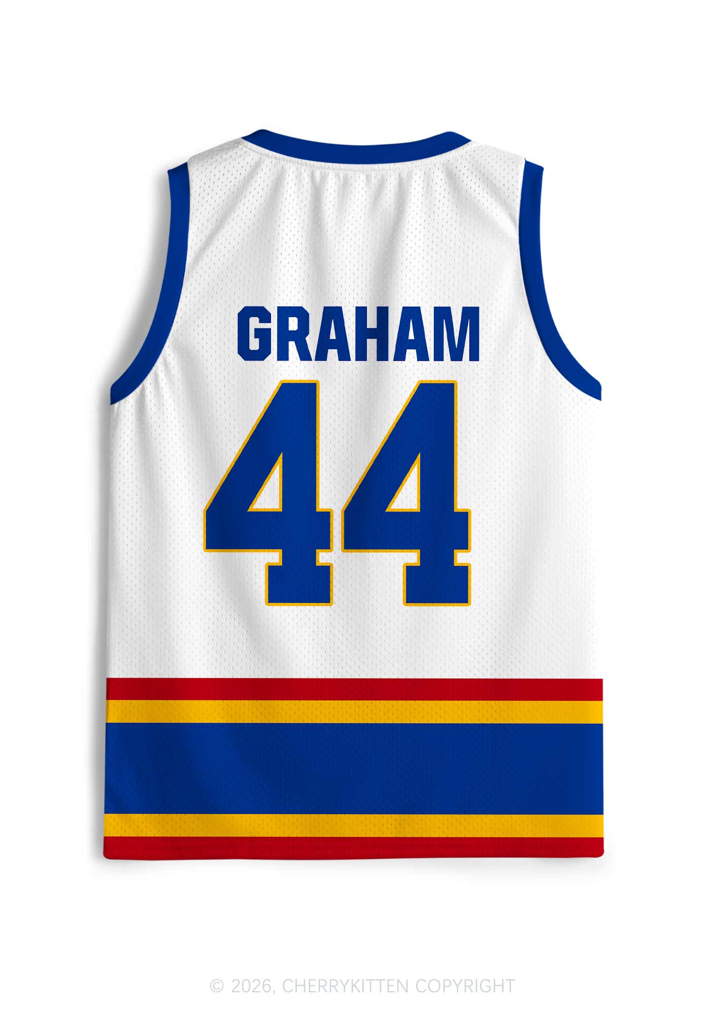 Retro White Hockey Team GG Y2K Sport Jersey Tank Cherrykitten