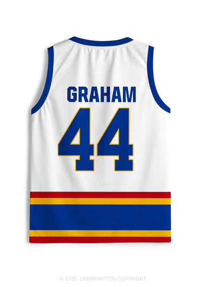 Retro White Hockey Team GG Y2K Sport Jersey Tank Cherrykitten