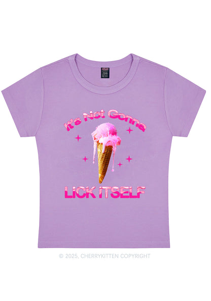 Ice Cream Lick Itself Y2K Baby Tee Cherrykitten