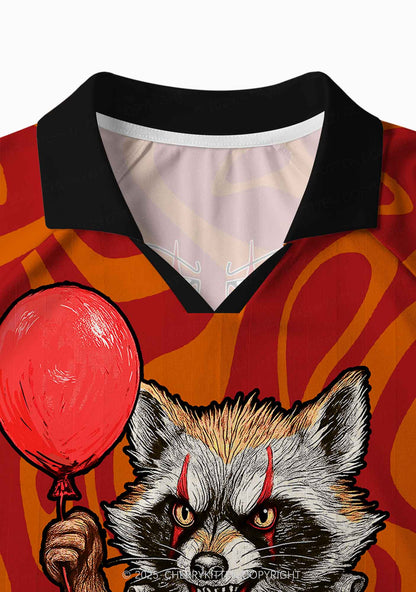 Halloween Custom Float Raccoon Y2K Sport Long Sleeve Jersey Shirts Cherrykitten