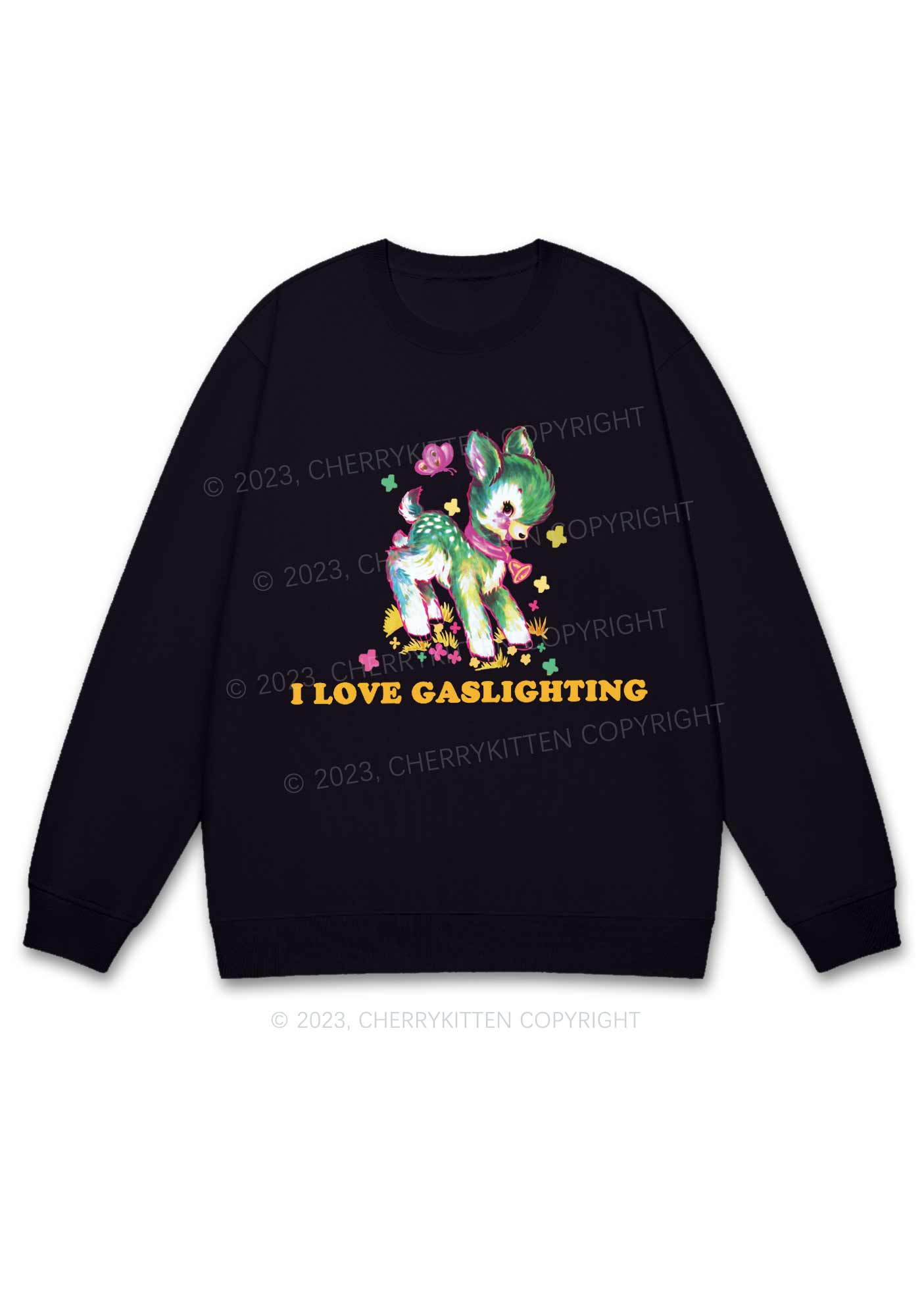 I Love Gaslighting Y2K Sweatshirt Cherrykitten