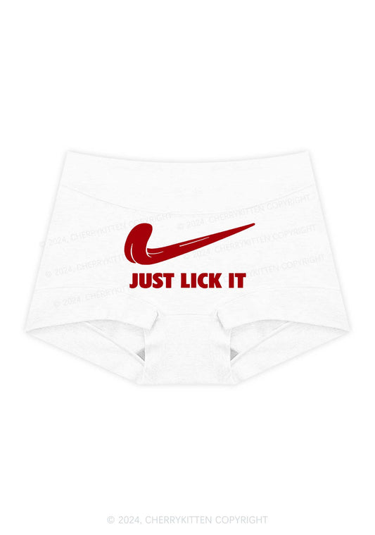 Just Lick It Y2K Mid Rise Waist Boyshort Cherrykitten