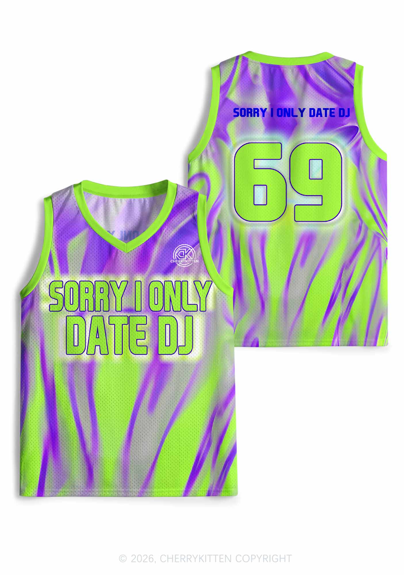 Sorry I Only Date DJ Y2K Sport Jersey Tank Cherrykitten