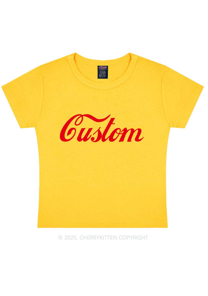 Custom Cola Y2K Baby Tee Cherrykitten