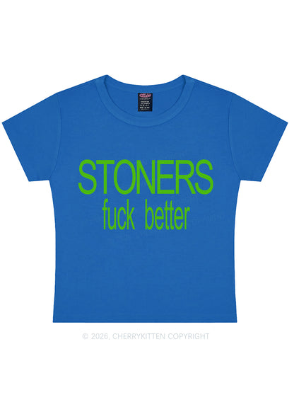 Stoners Fxxk Better Y2K Baby Tee Cherrykitten