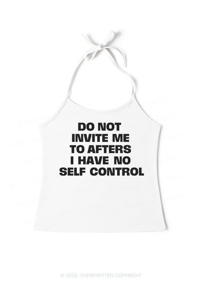 Do Not Invite Me To Afters Y2K Halter Neck Cami Cherrykitten