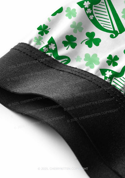 Clover Harp St Patricks Y2K Print Men Boxer Briefs Cherrykitten