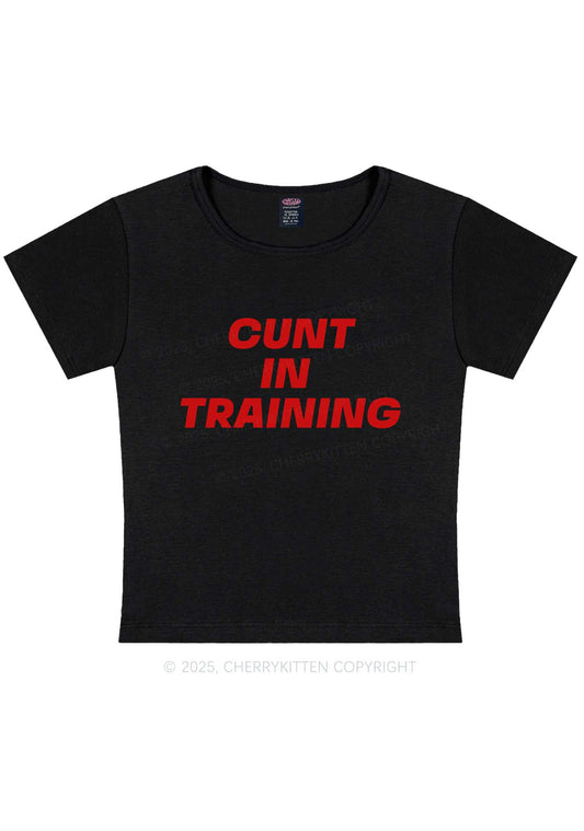 Cxxt In Training Y2K Baby Tee Cherrykitten