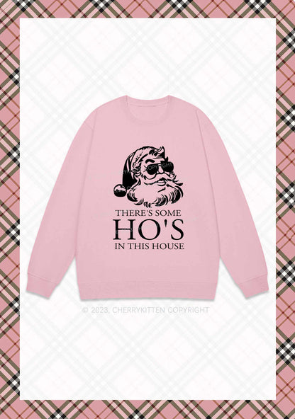 There's Some HO'S In This House Christmas Y2K Sweatshirt Cherrykitten