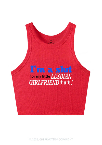Slxt For Lesbian Girlfriend Pride Y2K Crop Tank Top Cherrykitten