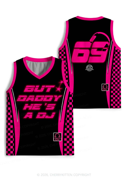 But Daddy He Is A DJ Y2K Sport Jersey Tank Cherrykitten