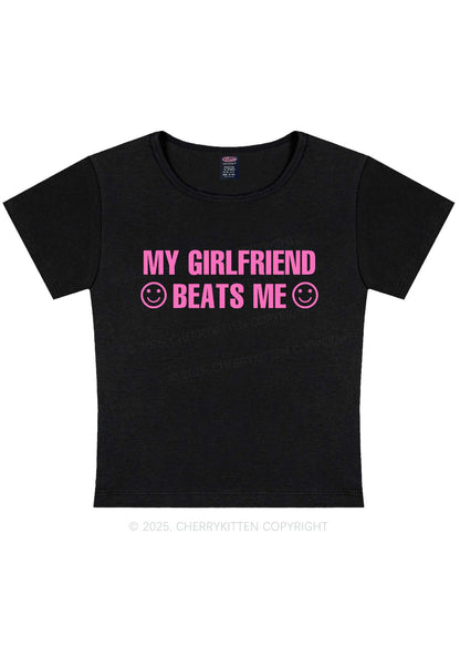 My Girlfriend Beats Me Pride Y2K Baby Tee Cherrykitten