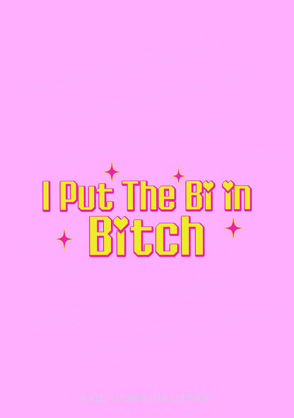 Put The Bi In Bxxch Pride 1Pc Y2K Pin Badge Cherrykitten