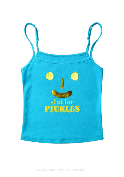 Slxt For Pickles Y2K Spaghetti Strap Cami Cherrykitten