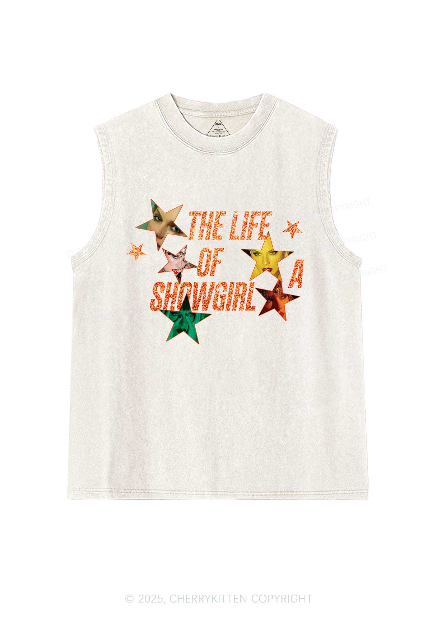 Star TS Photo Y2K Washed Muscle Tank Cherrykitten