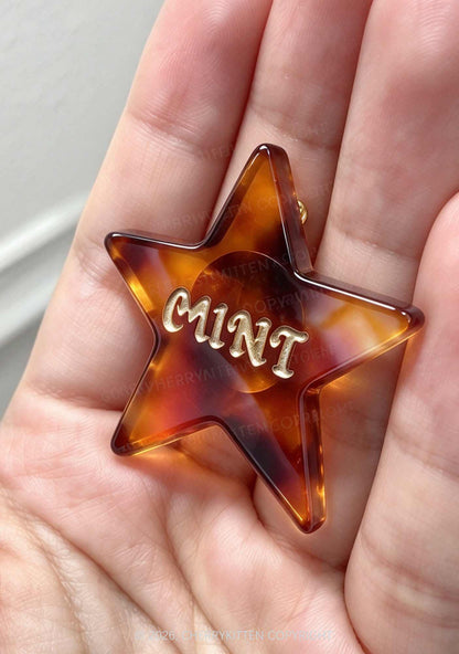 Tortoiseshell Amber Cxxt 1Pc Y2K Pin Cherrykitten