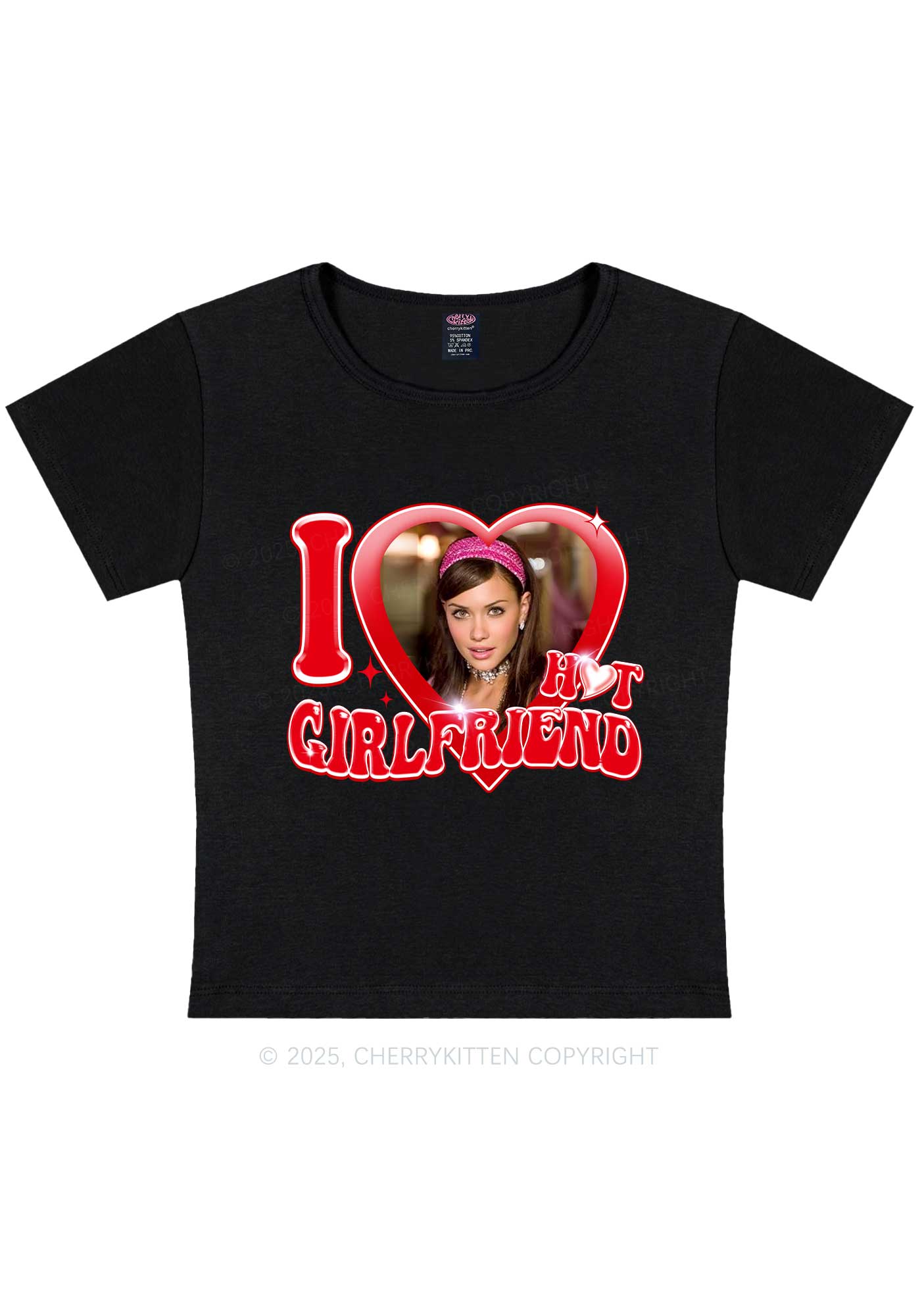 Custom I Love My Hot Girlfriend Y2K Baby Tee Cherrykitten