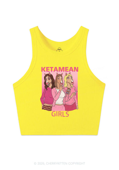 K Horse Girls Y2K Crop Tank Top Cherrykitten