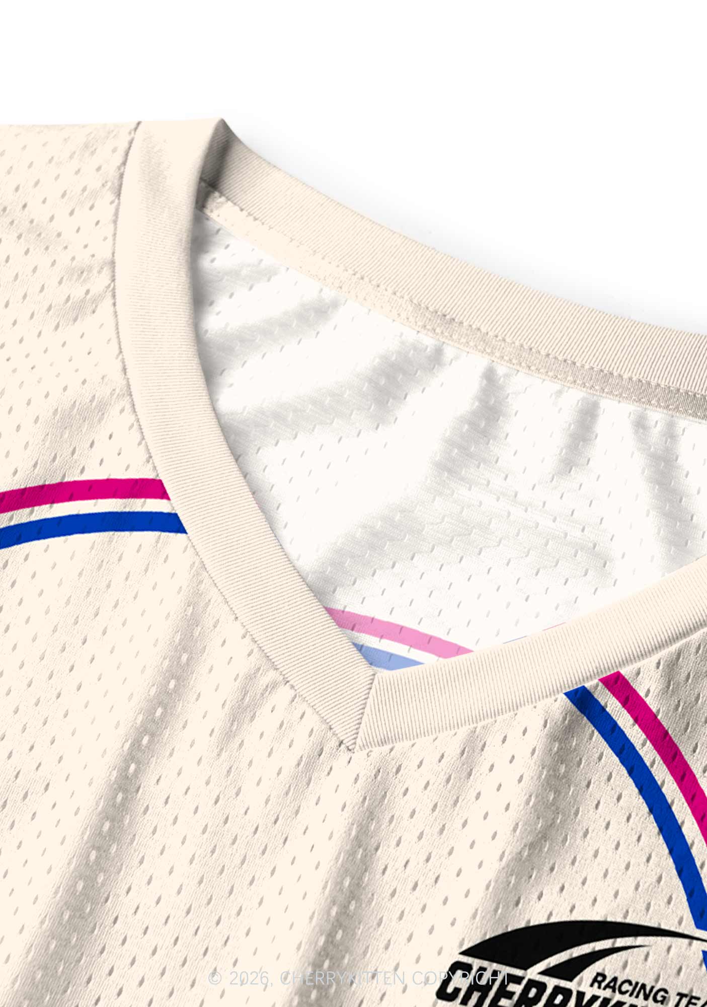 Creamy White Bisexual Mess Pride Y2K Sport Jersey Tank Cherrykitten
