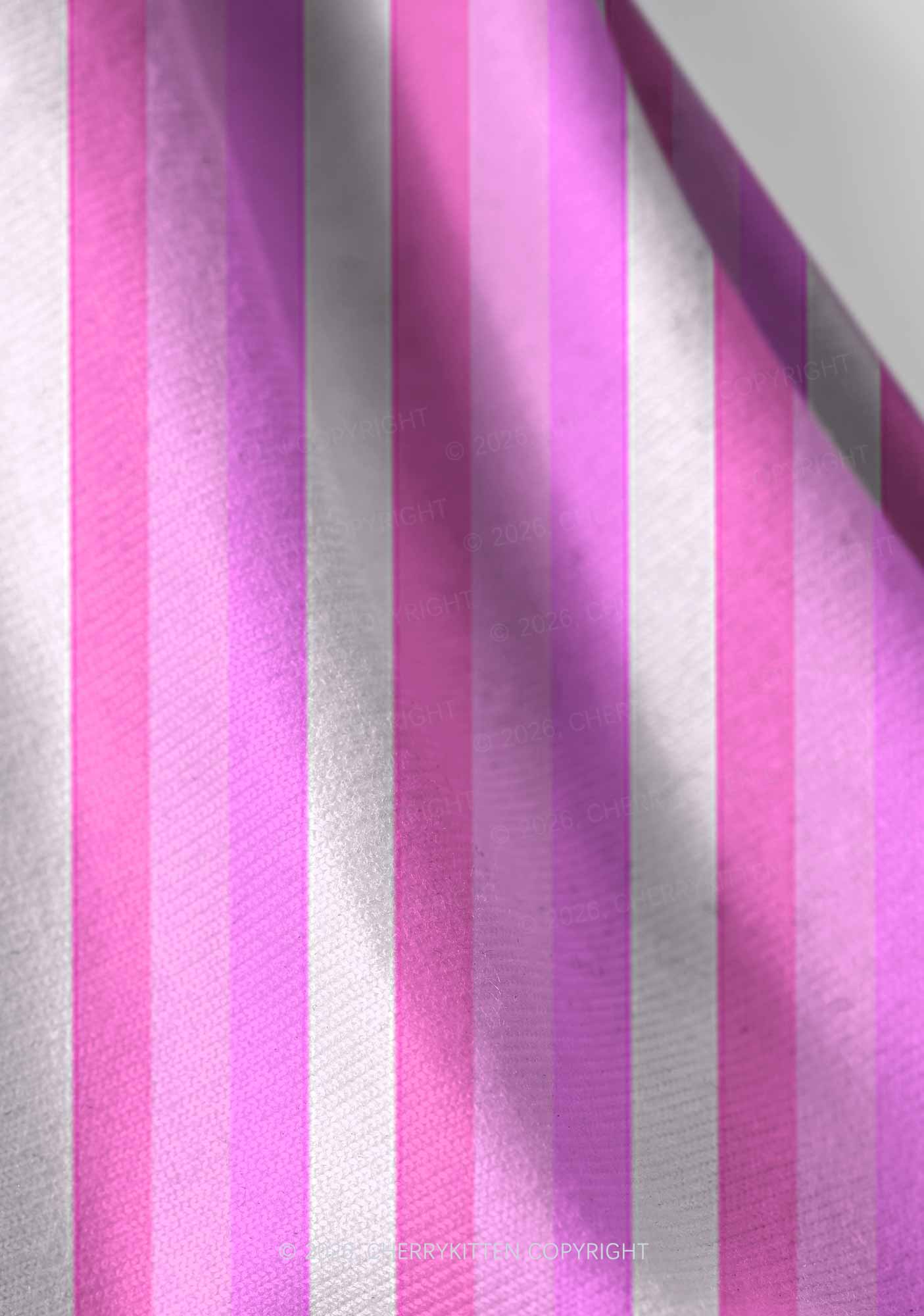 Pink Vertical Stripe Y2K Print Headband Cherrykitten