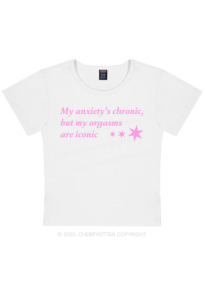 Anxiety Chronic Y2K Baby Tee Cherrykitten