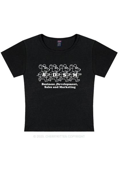 BDSM Rats Y2K Baby Tee Cherrykitten