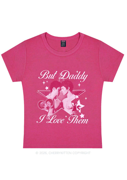 But Daddy I Love Them Star HR Y2K Baby Tee Cherrykitten