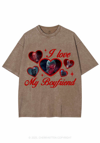 I Love My Boyfriend VN Y2K Shirts Washed Tee Cherrykitten