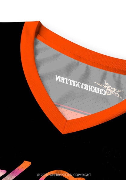 Girl Kisser Lesbian Flame Pride Y2K Sport Jersey Tank Cherrykitten